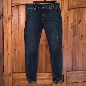 Silver Jeans Women's Skinny Jeans - Dark Blue